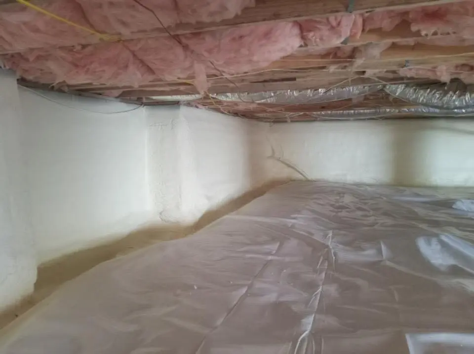 Crawl space encapsulation with closed-cell spray foam for Spray Foam Roofing in Lauderhill